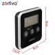 Kitchen Probe Thermometer Zortiva, LCD Display, Timer, -20 to 250°C