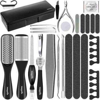 Soulima 30-Piece Pedicure and Manicure Set in Case