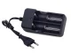 Double Battery Charger for 18650, 26650, 14500, 16340, 32650