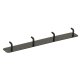 Wall-Mounted Bathroom Hook Rack with 4 Hooks, Black