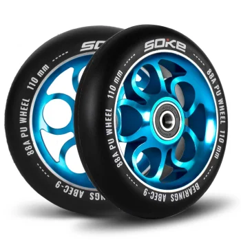 Soke Scooter Wheels 110 mm, 2 Pcs, Blue