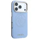 Guess Perforated 4G Gold Logo MagSafe Case for iPhone 18 Pro Max / 17 Pro Max, Light Blue