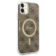 Guess iPhone 11 Case 4G MagSafe, Brown