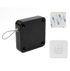 Kompakts durvju aizvērējs iekšdurvīm, melns