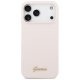 Чехол Guess для iPhone 17 Pro Max Silicone Script Metal Logo MagSafe, розовый