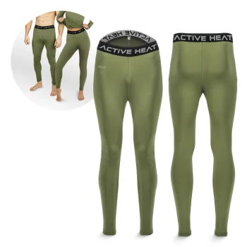 4Fizjo 2110 Unisex Thermal Pants, Green, Size XL