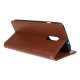 OnePlus 7 PU Leather Wallet Book Case Cover, Brown