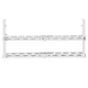 Maclean MC-102 W Under-Desk Cable Organizer, 2 Levels, White