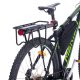 L-BRNO Universal Bicycle Rear Aluminum Trunk Bike Rack, Black