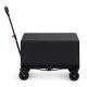 MultiGarden 120L Folding Garden and Camping Cart with Cover, Black