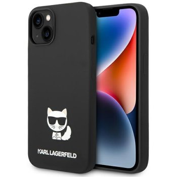 Apple iPhone 14 Plus 6.7'' Karl Lagerfeld Silicone Choupette Body Case Cover (KLHCP14MSLCTBK), Black