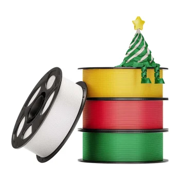 Anycubic Christmas PLA Silk 3D Printer Filament Set (4 pcs)