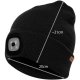 Зимняя шапка Trizand с USB LED фонариком, черная