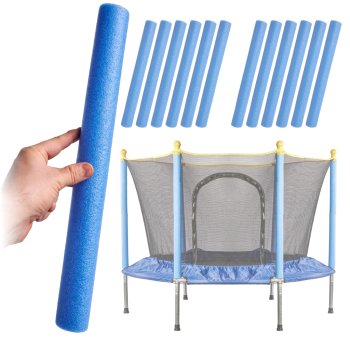 Trampoline Pole Foam Safety Sleeves 12 pcs, Blue
