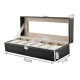 Watch Box Organiser for 6 Watches, Black