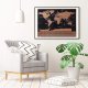 World Map Scratch Card Poster Best Gift for Traveler 23442 (with Accessories)