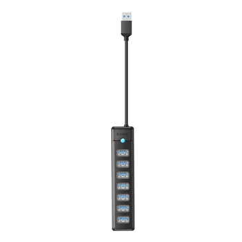 Orico PW7U USB to 7x USB 3.0 Hub Adapter, Black