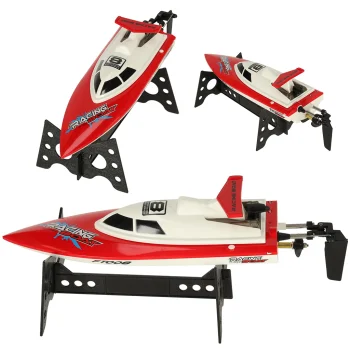 RC High-Speed Boat FT008 with Remote Control, red
