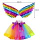 Kruzzel 00022962 Kids Unicorn Costume, Rainbow