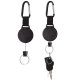 Retractable Keychain with 75 cm Cord Heavy Duty Badge Reel