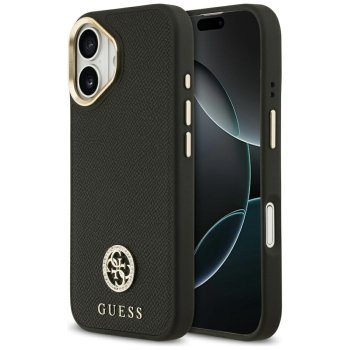 Guess Grained Strass Logo MagSafe Phone Case Cover iPhone 17 - black