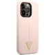 Guess Silicone Triangle Case for iPhone 14 Pro Pink