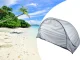 Large Pop-Up Beach Tent with UV Protection, Grey