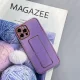 Silicone Case with Kickstand for iPhone 13 Pro Max, Purple