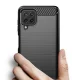 Case for Samsung Galaxy A22 4G Carbon Case Flexible TPU Cover, Black
