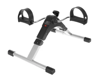 Trizand 2in1 Folding Mini Exercise Bike for Arms and Legs, Black/Grey