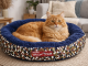 Fluffy Calming Dog Bed for Small Medium Dogs, Soft Round Donut Cuddler Pet Bed
