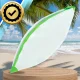 Inflatable Beach Ball 53 cm, Transparent Green