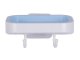 Wall-Mounted Soap Dish with 2 Hooks, Mixed Colors