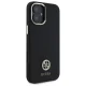 Guess iPhone 16 Case Silicone Logo Strass 4G, Black