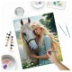 Massido Paint by Numbers Portrait of a Woman with a Horse, 40x50 cm