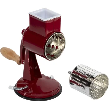 Zassenhaus Classic Manual Drum Grater, Red