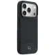 Mercedes Leather Wood Effect Curve MagSafe Case for iPhone 17 Pro Max, Black