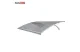 Door Canopy STARKEDACH L-160, 160 x 100 x 25 cm, Light Grey/Bronze