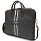 Guess 4G Printed Stripes Laptop Bag for 16\", Black