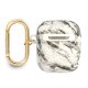 Guess чехол для AirPods Marble Strap Collection Серый