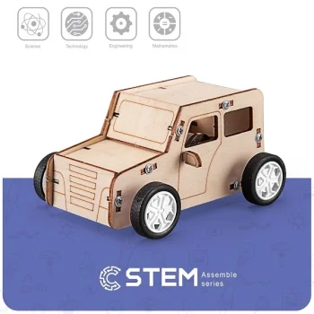 Wooden Assembly Kit Pull the Car STEM Educational Toy