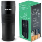 BERDSEN BD-784 Thermal Mug Bottle Thermos Flask for Hiking Picnic 590 ml, Black