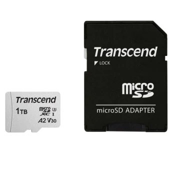 Transcend 300S-A 1TB microSDXC Memory Card UHS-I U3 V30 A2