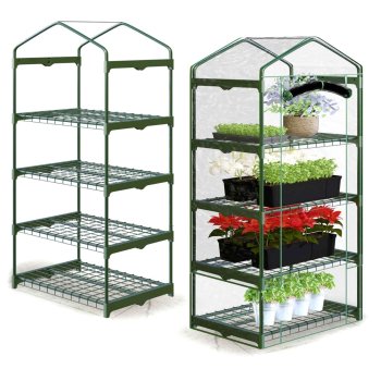 Plonos Mini Greenhouse with Shelves, 70x50x160cm