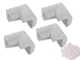 Soft Foam Furniture Corner Protectors, Grey, 4 pcs