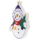 LED Window Decoration with Suction Cup Snowman