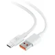 3MK Hyper USB to USB Type C Data Charging Cable 3A 1.2m, White