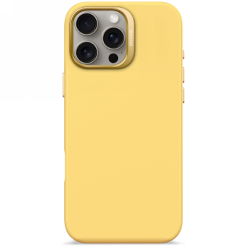 Decoded AntiMicrobial Silicone Backcover with MagSafe  iPhone 16 Pro Max - Yellow