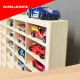 Kruzzel Wooden Toy Car and Figure Display Shelf, 90 Compartments