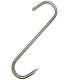 Stainless Steel Smoking Hooks 15-Pack, 14.5 cm